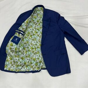 Andrew Lock Blazer Blue Custom 2-Button Single Breasted Jacket 40 Dollars - READ